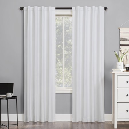 Sun Zero Cyrus 100% Blackout Thermal Back Tab Panel, 40" W x 96" L - White