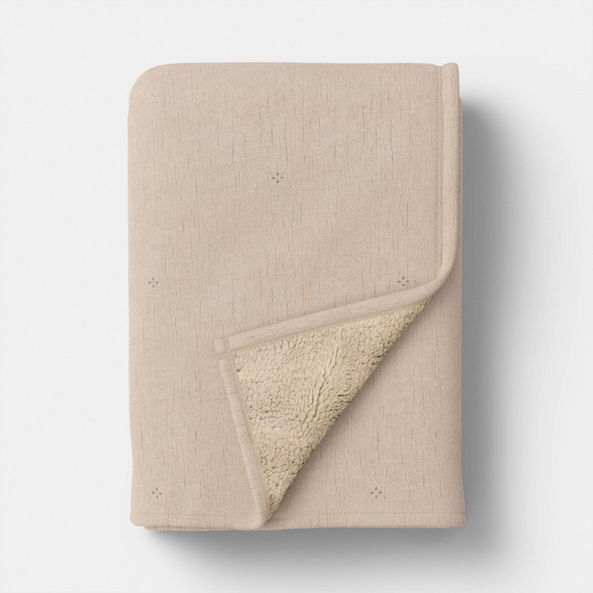 Threshold Gauze Throw Blanket with Cozy Plush Reverse, Neutral