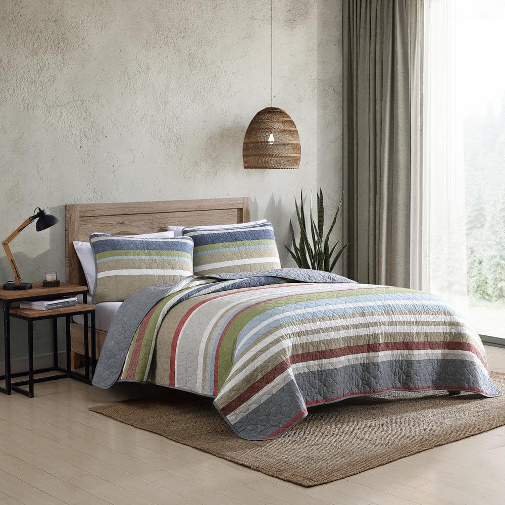 Eddie Bauer Salmon Ladder Quilt Set King