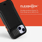 tech21 FlexShock Hard Case Black MagSafe for iPhone 15/15 Pro