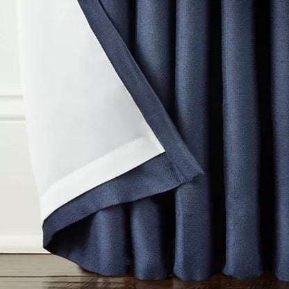 Liz Claiborne Supreme Pinch Pleat Back Tab Curtain Panel 50"x95" - Blue