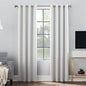 Sun Zero Oslo 100% Blackout Grommet Curtain Panel, 52" W x 63" L - Pearl