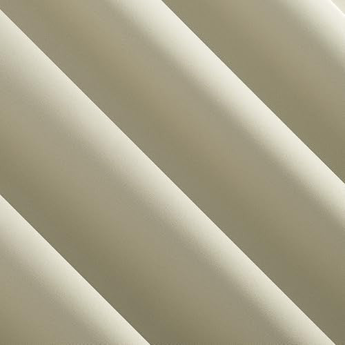 Sun Zero Oslo Extreme 100% Blackout Rod Pocket Panel, 52" W x 84" L - Cream