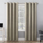 Sun Zero Cameron 100% Blackout Grommet Curtain Panel, 50" W x 108" L - Linen