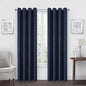 Max Blackout Campbell Grommet Top Energy Saving 100% Blackout Curtain Panel, 50" W x 84" L — Blue
