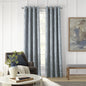 Linden Street Gwen Jacobean Grommet Light Filtering Panel, 50" W x 84" L - Blue