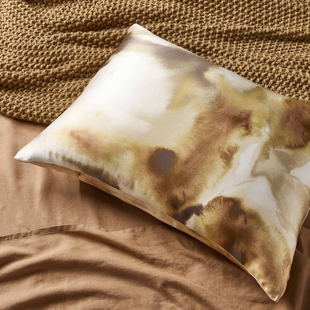 Standard Silk Pillowcase Blush Watercolor - Casaluna