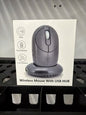 2.4GHz Wireless Optical 6D Gaming Mouse w/ Charging Dock & 4 Port Hub Gray NS13