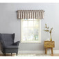 Sun Zero Seymour Room Darkening Rod Pocket Valance, 54" W x 18" L — Stone