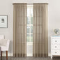 No. 918 Emily Sheer Voile Rod Pocket Curtain Panel, 59" W x 63" L — Taupe