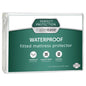 AllerEase Clean Boost Waterproof Fitted Mattress Protector Twin White