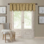 Elrene Home Fashions Mia Beaded Scallop Valance, 52" W x 19" L — Gold