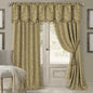 Elrene Mia Jacquard Scroll Blackout Curtain Panel, 52" W x 84" L - Gold