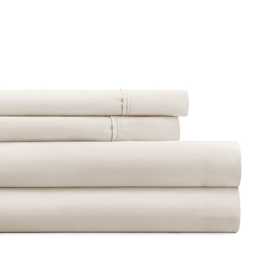 Home Collection Twin Ultra Soft Microfiber Sheet Set, Ivory