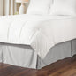 ienjoy Home Premium Pleated Bed Skirt, Queen, Light Gray - 14" Drop