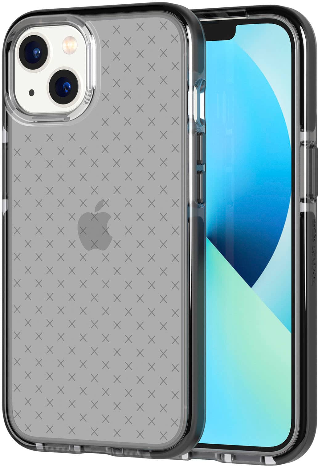 tech21 EvoCheck Clear/Gray Transparent MagSafe Antimicrobial Case iPhone 6.1"