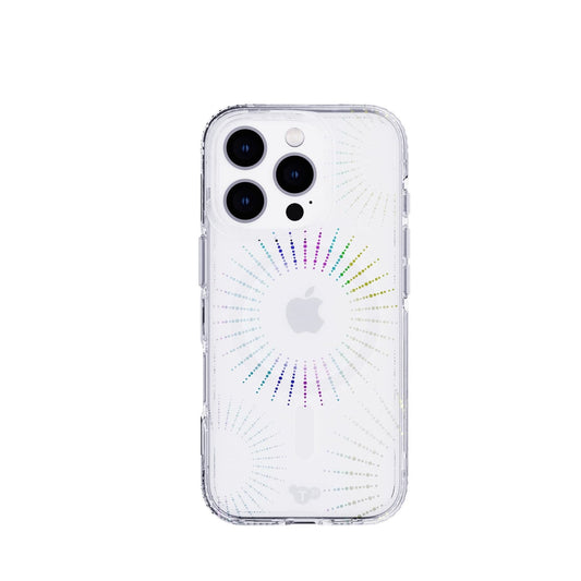 tech21 EvoSparkle Clear/Silver Glitter Transparent MagSafe Case iPhone 16 Pro