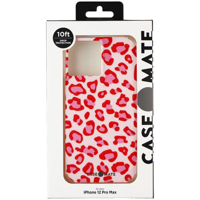 Case-Mate Shockproof Leopard Patterned Back Case Pink/Red iPhone 12 Pro Max