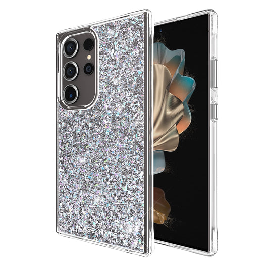 Case-Mate Back Case Silver/Clear Glitter Transparent for Galaxy S24 Ultra