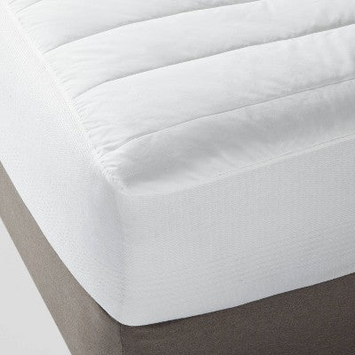 Twin XL Performance Mattress Pad - Threshold: Waterproof, Hypoallergenic, 4-Way Stretch, Quilted, 250 Thread Count