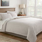 Threshold Full/Queen Cotton Linen Chambray Duvet Cover & Sham Set, Light Gray - 3 Piece, Zipper Closure