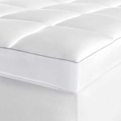 Casaluna Twin XL Premium Cooling 4" Dual Layer Memory Foam Mattress Topper