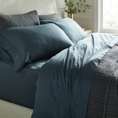 Threshold Twin/Twin XL 320 Thread Count Cool TENCEL Lyocell Sheet Set – Graphite
