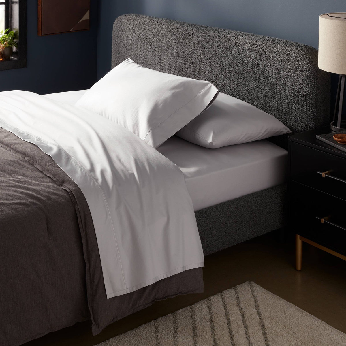 Threshold Full 800 Thread Count 4pc Hotel Collection Sheet Set – Single Baratta Light Gray