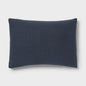 Threshold King Cotton Jersey Quilted Pillow Sham, Dark Navy Blue - Check Jacquard
