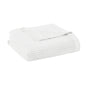 Beautyrest Full/Queen Waffle Weave Cotton Blanket, White - 90 x 90 in