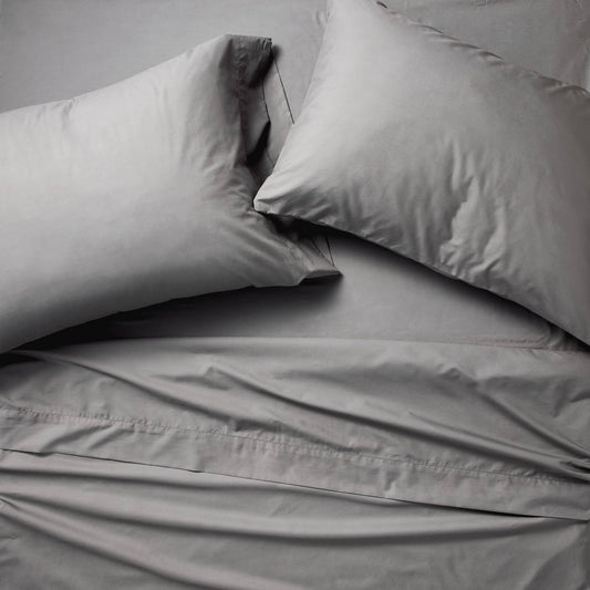 400TC Percale Sheet Set Dark Gray - Casaluna